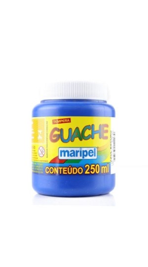 TINTA GUACHE AZUL ESCURO 250ML MARIPEL
