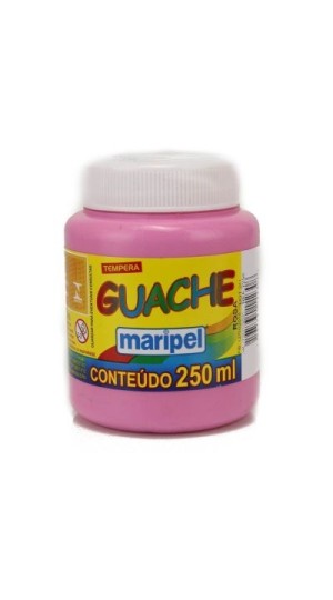 TINTA GUACHE ROSA 250ML MARIPEL