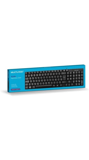 TECLADO BASICO SLIM PRETO USB TC193 MULTILASER