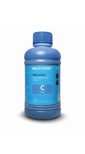 REFIL DE TINTA COMPATIVEL EPSON CIANO 250ML. MULTILASER