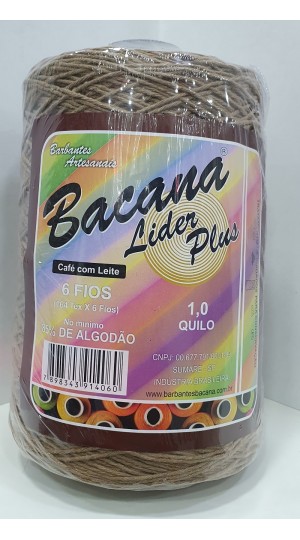 BARBANTE LIDER PLUS CAFÉ COM LEITE 6 FIOS 1,0KG.