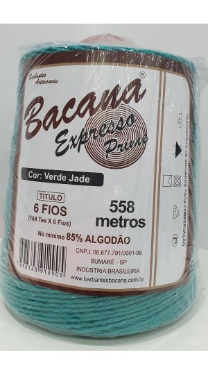BARBANTE EXPRESSO VERDE JADE 6 FIOS 600G.