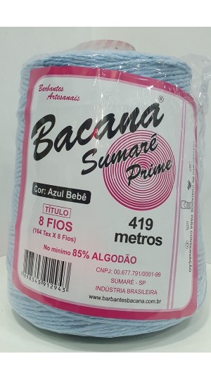 BARBANTE SUMARÉ AZUL BEBÊ 8 FIOS 600G.