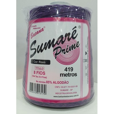 BARBANTE SUMARÉ ROXO 8 FIOS 600G.