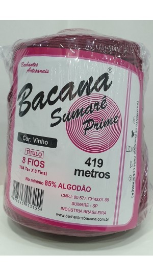 BARBANTE SUMARÉ VINHO 8 FIOS 600G.