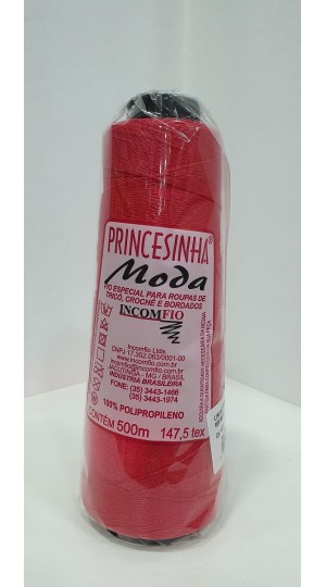 LINHA PRINCESINHA MODA 13 VERMELHO