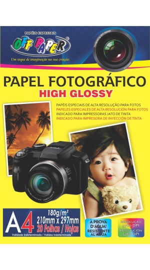 PAPEL FOTOGRÁFICO A4 180G. C/20 OFFPAPER