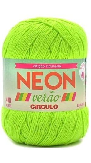 FIO NEON VERÃO 406M. VERDE NEON 5077