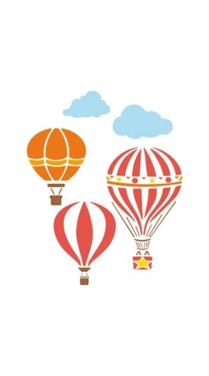 STENCIL 130X130MM 30001 - 1520 BALÕES