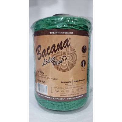 BARBANTE LIDER PLUS VERDE BANDEIRA 6 FIOS 1,0KG.