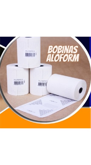 BOBINA TÉRMICA USO ECP 80MMX30M BRANCA ALOFORM UNIDADE
