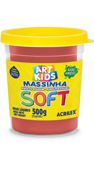 MASSA DE MODELAR SOFT 500G. 103 VERMELHO