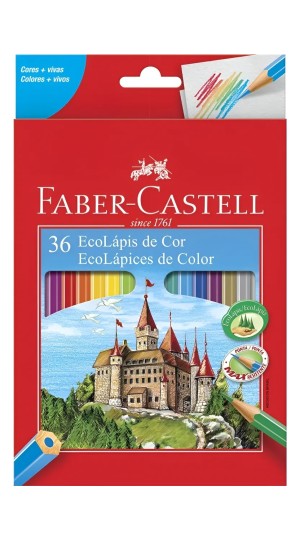 LÁPIS DE COR 36 CORES FABER CASTELL