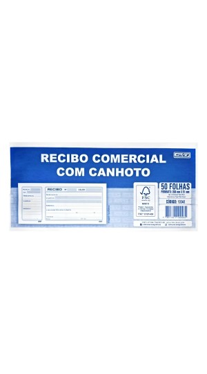 RECIBO COMERCIAL COM CANHOTO 50 FLS. SÃO DOMINGOS